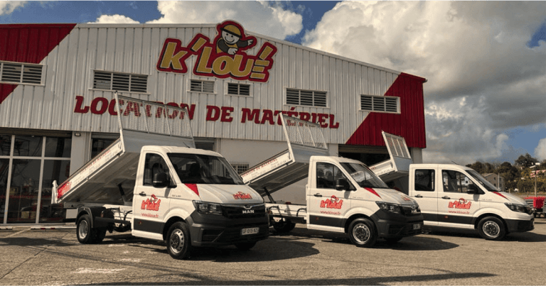 Trois camions-benne neufs- K'LOUÉ Martinique