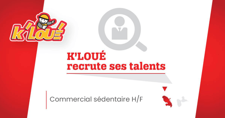 Poste de Commercial sédentaire H/F chez K’LOUÉ, expert de la location de matériels professionnels