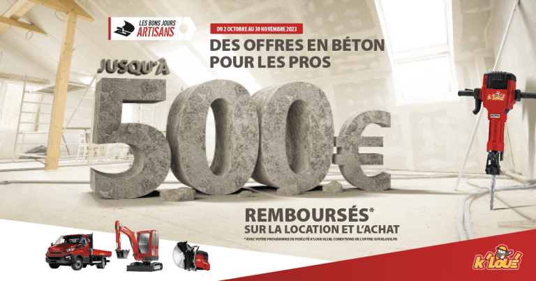 OFFRE EN BETON POUR LES PROS !