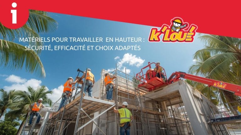 Matériels pour travailler en hauteur : sécurité, efficacité et choix adaptés - K’LOUÉ Martinique et Guadeloupe.