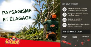 Location matériel paysagiste Martinique Guadeloupe | Élagage & cyclones