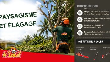 Location matériel paysagiste Martinique Guadeloupe | Élagage & cyclones