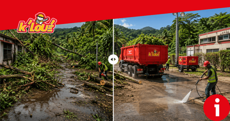 Location matériel professionnel Guadeloupe : tronçonneuse, camion-benne, groupe électrogène