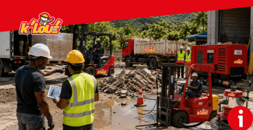 Location matériel chantier urgent Guadeloupe : trouvez la solution | K’LOUÉ