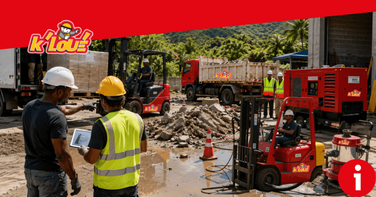 Location matériel chantier urgent Guadeloupe : trouvez la solution | K’LOUÉ