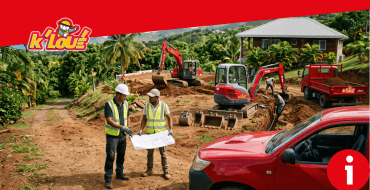 Location mini-pelle & matériel terrassement Martinique : prix et conseils | K’LOUÉ