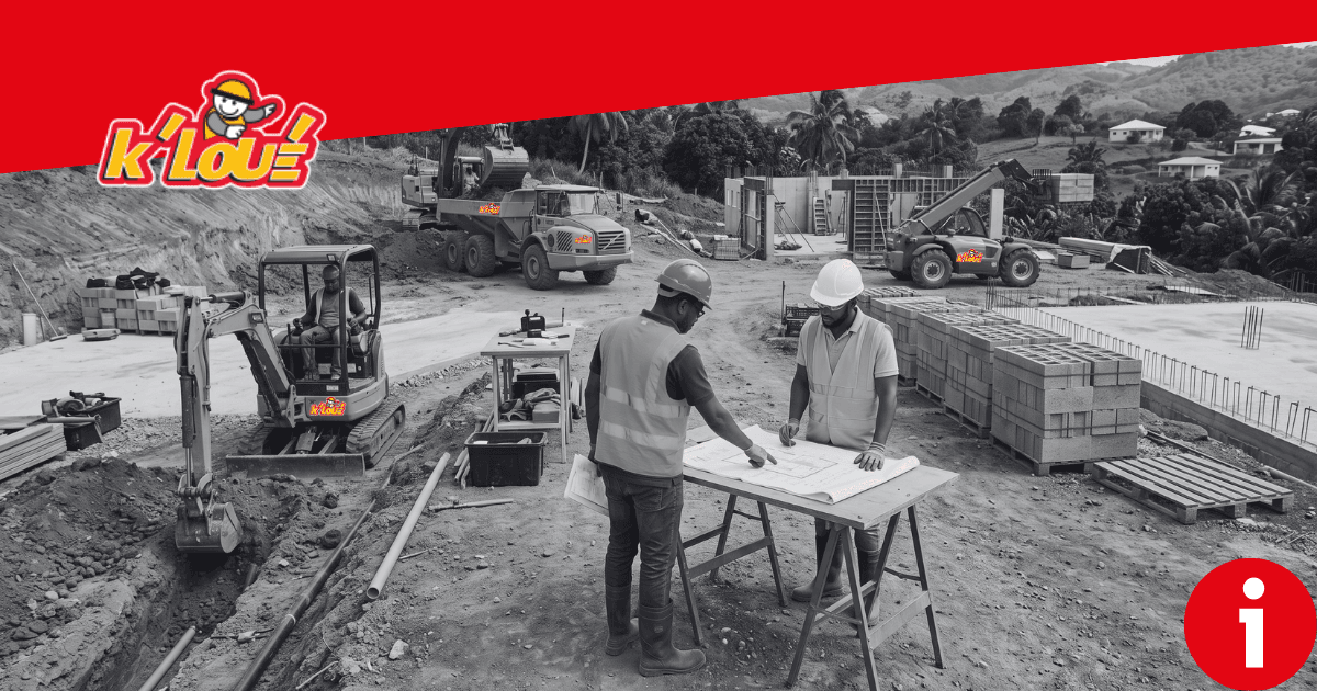 Avant de construire en Martinique : dans quel ordre organiser terrassement, réseaux, fondations et gros œuvre ?