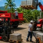 Transport et manutention : louer le matériel adapté pour déplacer, charger et livrer efficacement – K’LOUÉ Martinique et Guadeloupe.